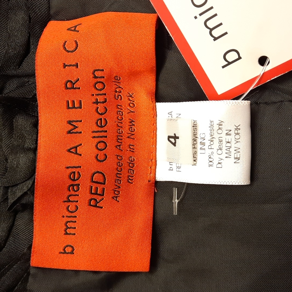 NWT, B Michael America Red Collection Textured Gown - Picture 14 of 16